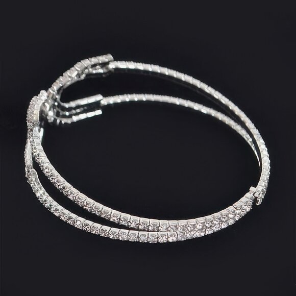 Wrap Rhinestone Bangle - Picture 6 of 6